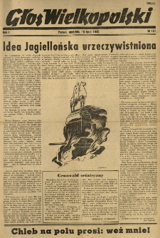 Głos Wielkopolski. 1945.07.15 R.1 nr137