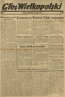 Głos Wielkopolski. 1945.07.16 R.1 nr138
