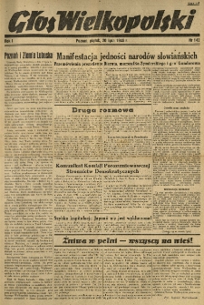 Głos Wielkopolski. 1945.07.20 R.1 nr142