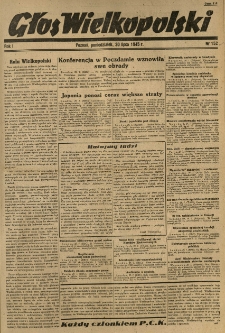 Głos Wielkopolski. 1945.07.30 R.1 nr152