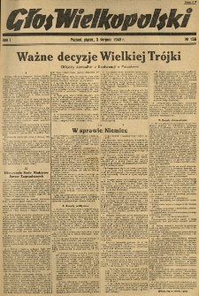 Głos Wielkopolski. 1945.08.03 R.1 nr156