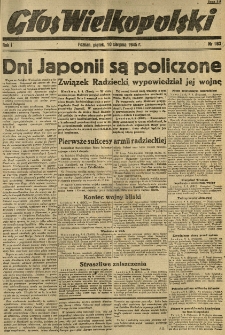 Głos Wielkopolski. 1945.08.10 R.1 nr163
