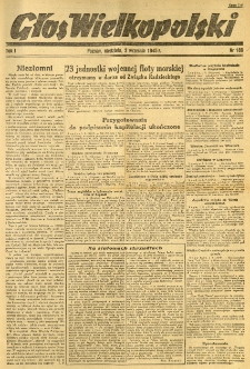 Głos Wielkopolski. 1945.09.02 R.1 nr186