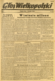 Głos Wielkopolski. 1945.09.07 R.1 nr191