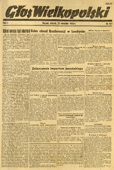 Głos Wielkopolski. 1945.09.25 R.1 nr209