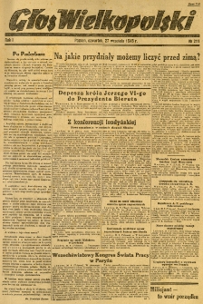 Głos Wielkopolski. 1945.09.27 R.1 nr211