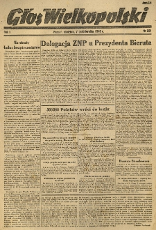 Głos Wielkopolski. 1945.10.07 R.1 nr221