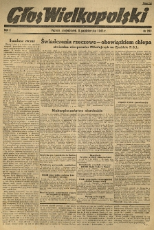 Głos Wielkopolski. 1945.10.08 R.1 nr222