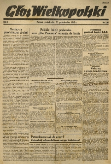 Głos Wielkopolski. 1945.10.22 R.1 nr236