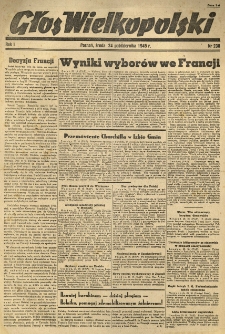 Głos Wielkopolski. 1945.10.24 R.1 nr238