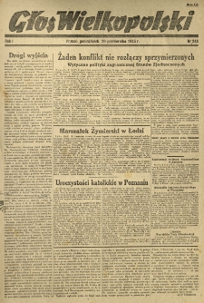 Głos Wielkopolski. 1945.10.29 R.1 nr243