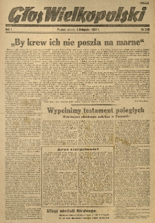 Głos Wielkopolski. 1945.11.03 R.1 nr248