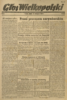 Głos Wielkopolski. 1945.11.10 R.1 nr255