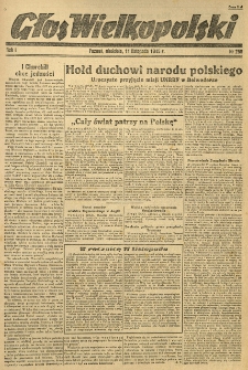 Głos Wielkopolski. 1945.11.11 R.1 nr256