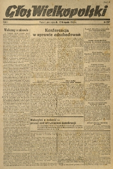 Głos Wielkopolski. 1945.11.12 R.1 nr257