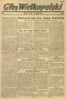 Głos Wielkopolski. 1945.11.13 R.1 nr258