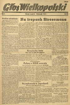 Głos Wielkopolski. 1945.11.15 R.1 nr260