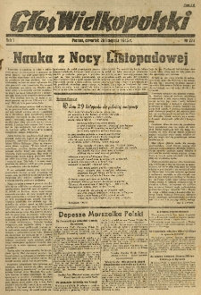 Głos Wielkopolski. 1945.11.29 R.1 nr274