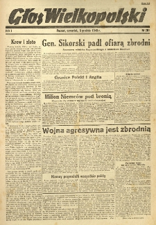 Głos Wielkopolski. 1945.12.06 R.1 nr281