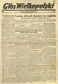 Głos Wielkopolski. 1945.12.16 R.1 nr291