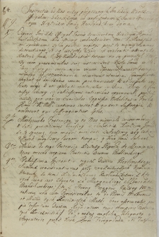 Instructia od Nas nizey podpisanych Jm Xdzu Korszowi officjałowi Gdańskiemu ad conferendum z jasnie Oswieconym Xiążęciem Jmcią Kurlandzkim dana