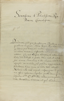 List Fryderyka Wilhelma księcia Kurlandii do króla Augusta II, Petersburg 02.09.1710