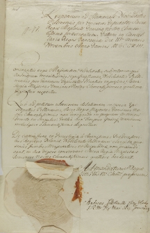 Responsum ad Memoriale Nobilitatis Piltinensis per Generosos deputatos Sacrae Regiae Majestati Domino nostro Clementissime praesentatum. Datum in Cancellaria Regni Varasviae Die [secun]da mensis Novembris Anno Domini MDCCXIII