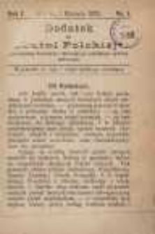 Dodatek do "Lutni Polskiej" poświęcony kwestyom dotyczącym polskiego śpiewu ludowego 1885.01.01 R.1 Nr1
