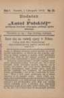 Dodatek do "Lutni Polskiej" poświęcony kwestyom dotyczącym polskiego śpiewu ludowego 1885.11.01 R.1 Nr21