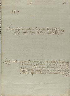 Suplika Bogusława Unruga w imieniu dysydentów, Poznań 20.04.1720