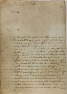 List Bernarda Banfi do Jana Sebastiana Szembeka, Rzym 31.10.1722