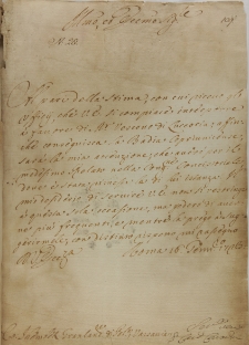 List kardynała Conradiego do Jana Sebastiana Szembeka, Rzym 16.01.1723