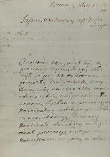 List Jakuba Pucheta do Jana Sebastiana Szembeka, Rzym 09.09.1724