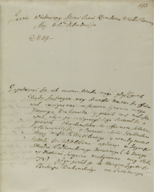 List Jana Skarbka arcybiskupa lwowskiego do Jana Sebastiana Szembeka, Lwów 18.09.1726