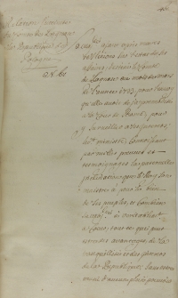 Relacja Alberta Lagnasco zdana stanom w Grodnie 22.10.1726
