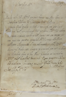 List kardynała Aldobrandiego do króla Zygmunta III, Ferrara 04.07.1598