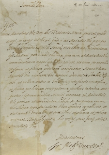 List Ferdynanda i księcia Etrurii do króla Zygmunta III, Florencja 23.06.1601