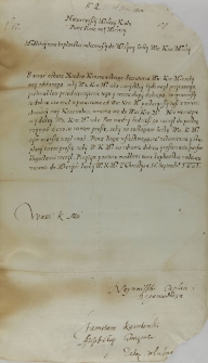 List Stanisława Karnkowskiego arcybiskupa gnieźnieńskiego do kr&oacute;la Zygmunta III, Choroślin 16.09.1601