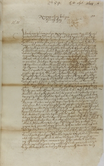 List Adama Pocieja metropolity kijowskiego do krola Zygmunta III, Włodzimierz 22.04.1602
