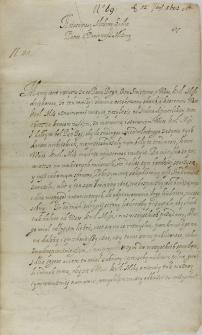 List Bernarda Maciejowskiego biskupa krakowskiego do kr&oacute;la Zygmunta III, Kielce 12.09.1602