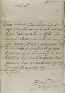List kardynała Pietro Aldobrandiniego do kr&oacute;la Zygmunta III, Rzym 07.03.1603