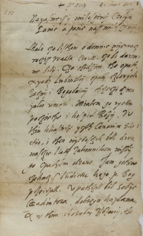 List Wawrzyńca Goślickiego biskupa poznańskiego do króla Zygmunta III, Ciążyń 03.02.1602