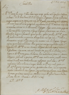 List kardynała Alessandro Perretiego de Montalto do króla Zygmunta III, Rzym 12.12.1614