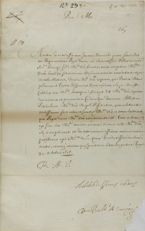 List Baltasara Zunigi posła hiszpańskiego do kr&oacute;la Zygmunta III, Praga 20.10.1615