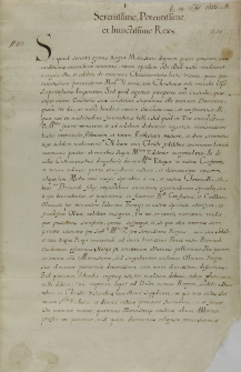 List Dionisiusa opata oliwskiego do króla Zygmunta III, 29.12.1623