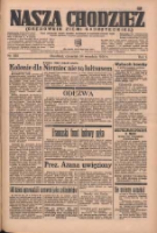 Nasza Chodzież: organ poświęcony obronie interesów narodowych na zachodnich ziemiach Polski 1936.09.24 R.7 Nr222