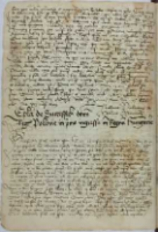 Epistola de successibus domini regis Polonie in primo ingressu in Regnum Hungarie