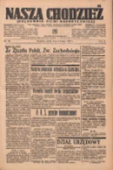 Nasza Chodzież: organ poświęcony obronie interes&oacute;w narodowych na zachodnich ziemiach Polski 1937.02.06 R.8 Nr29