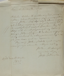 List J&oacute;zefy Ż&oacute;łtowskiej do Celestyny Działyńskiej, Ujazd 27.05.1845