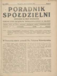 Poradnik Sp&oacute;łdzielni: dwutygodnik dla spraw sp&oacute;łdzielczych: organ Unji Związk&oacute;w Sp&oacute;łdzielczych w Polsce 1929.01.15 R.36 Nr2